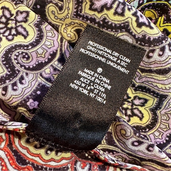 Alice + Olivia Multicolor Patterned Blouse - Picture 8 of 16